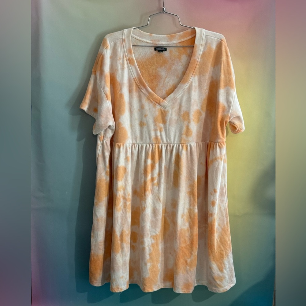 Wild Fable Peach Tie-Dye Top